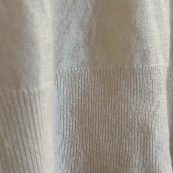 J.Crew Cashmere Short-Sleeve Sweater - Size Small - Cream Ivory - Picture 4 of 9